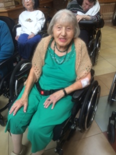 Senior in wheelchair living at Tree of life Care